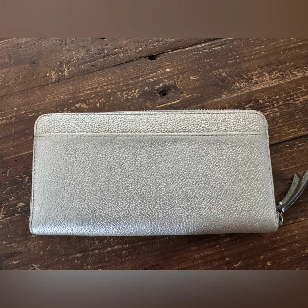 Kate Spade Metallic Jackson Leather Medium Satchel Crossbody Bag AND Wallet